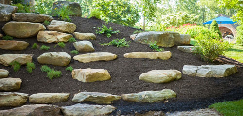 Natural Stone Landscape Wall